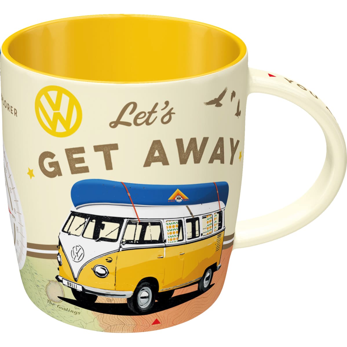 Nostalgic-Art Tasse "Set VW Bulli - Let's Get Away" 330 ml - Motorradzubehör - Geschenkideen