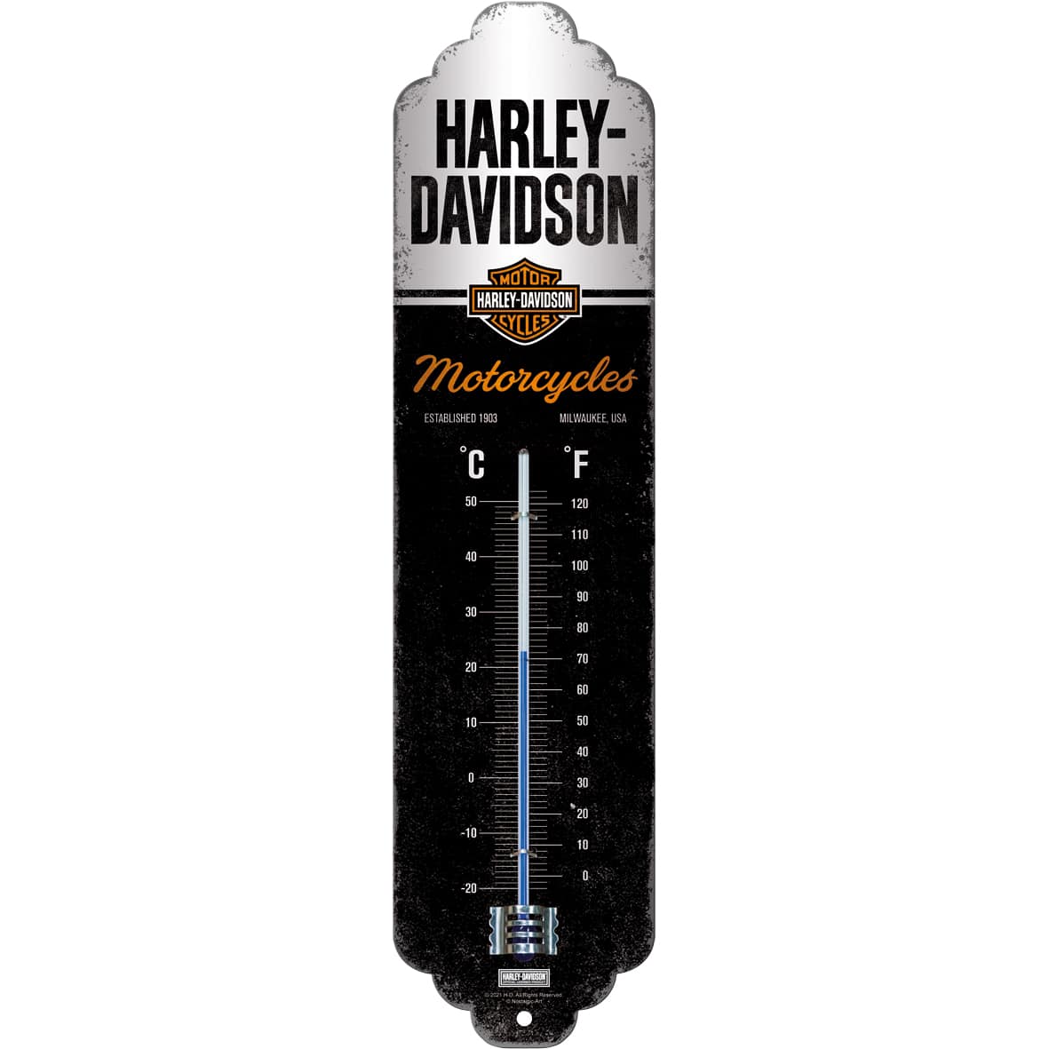 Nostalgic-Art Thermometer Harley-Davidson - Motorcycles - Motorradzubehör - Geschenkideen