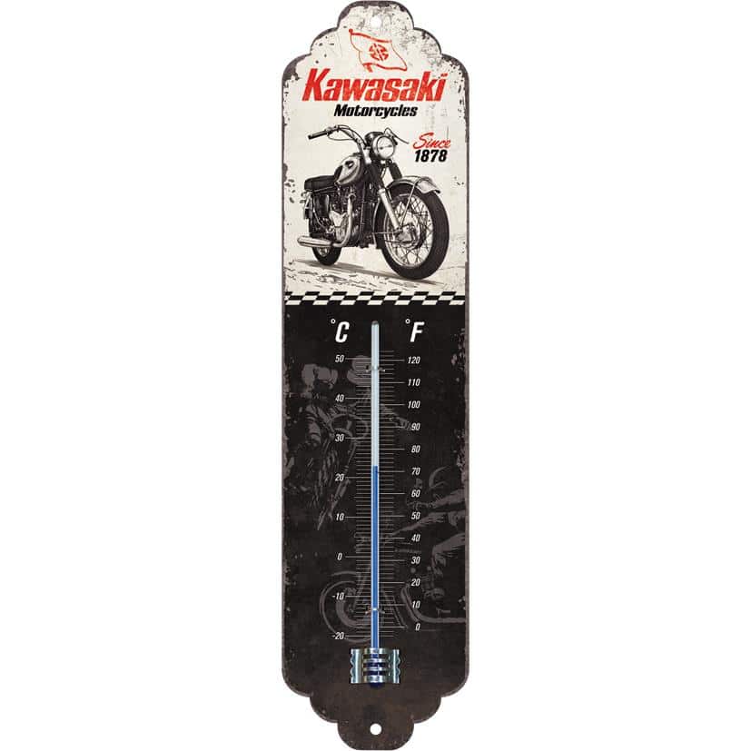 Nostalgic-Art Thermometer "Kawasaki - Since 1878" - Motorradzubehör - Geschenkideen