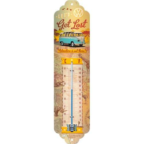 Nostalgic-Art Thermometer "VW Bulli Let's get lost" - Motorradzubehör - Geschenkideen