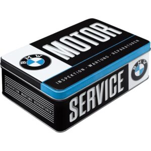 Nostalgic-Art Vorratsdose Flach "BMW-Service" - Motorradzubehör - Geschenkideen