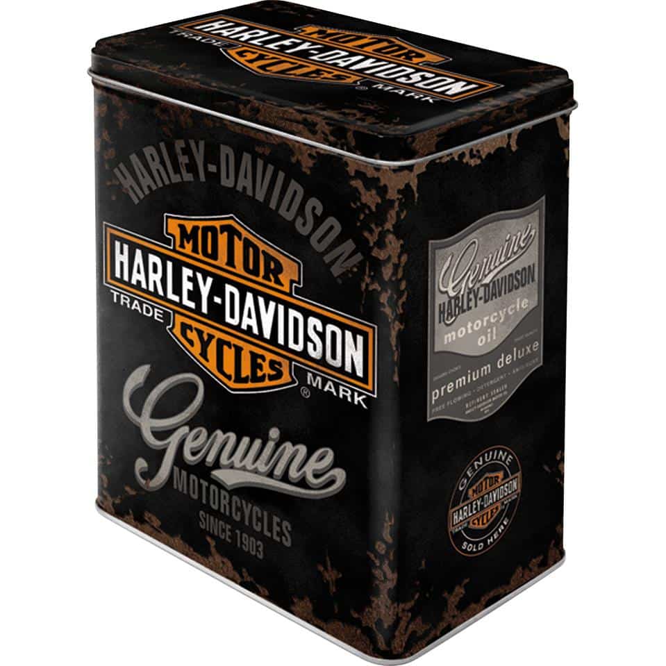 Nostalgic-Art Vorratsdose L "Harley-Davidson Genuine Logo" - Motorradzubehör - Geschenkideen
