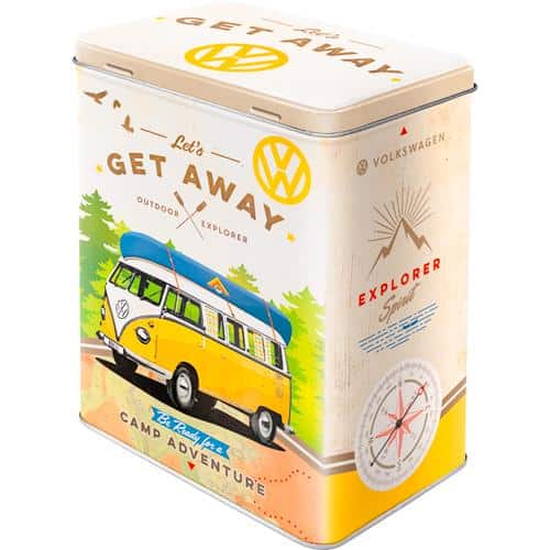 Nostalgic-Art Vorratsdose L "VW Bulli-Let´s Get Away" - Motorradzubehör - Geschenkideen