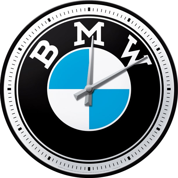 Nostalgic-Art Wanduhr "BMW - Logo" - Motorradzubehör - Geschenkideen