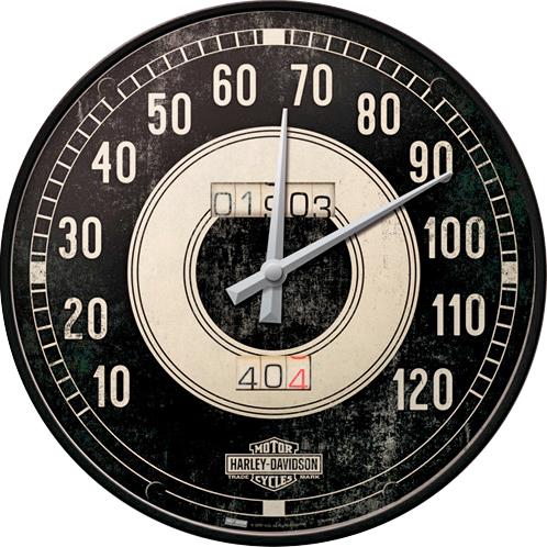 Nostalgic-Art Wanduhr - Harley Davidson Tacho - Motorradzubehör - Geschenkideen