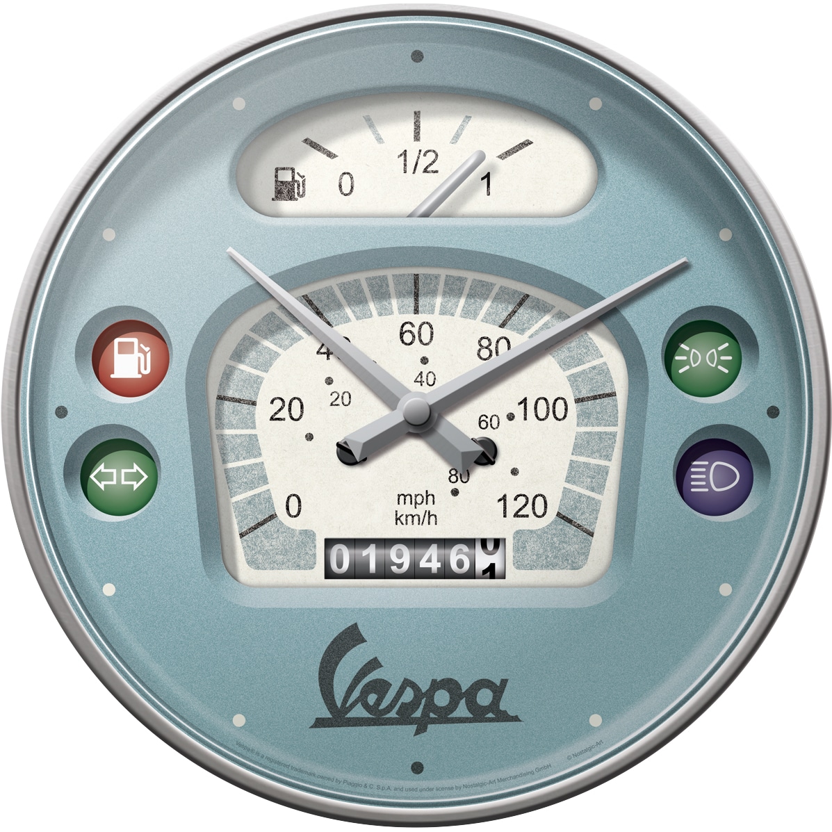 Nostalgic-Art Wanduhr Vespa - Tacho - Motorradzubehör - Geschenkideen