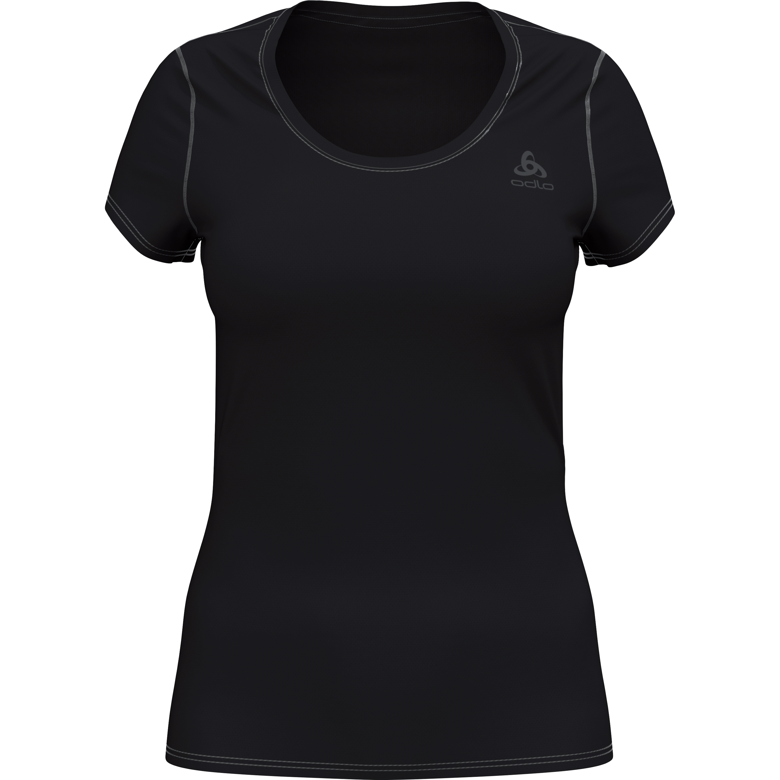 Odlo Active F-Dry Light ECO Damen T-Shirt schwarz S - Motorradbekleidung - Wetterschutzkleidung