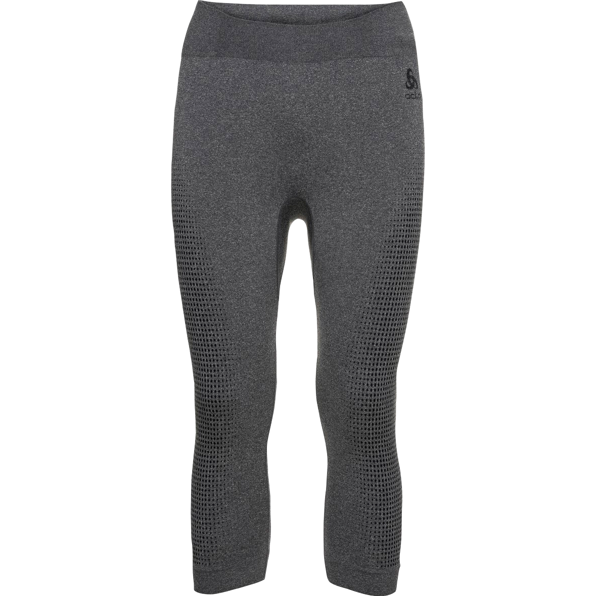 Odlo Performance Warm Eco Damen Funktionshose 3/4 dunkelgrau L - Motorradbekleidung - Wetterschutzkleidung