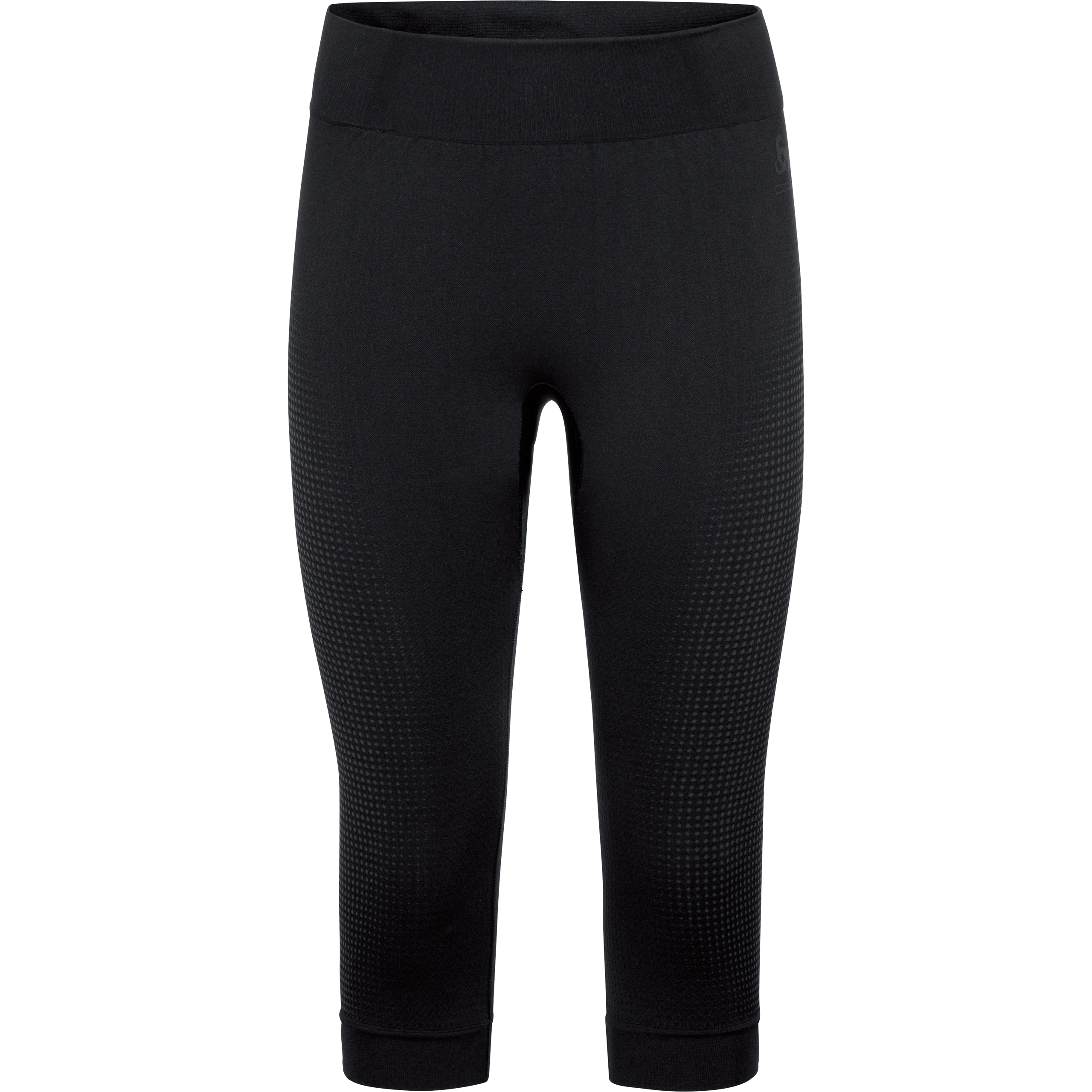 Odlo Performance Warm Eco Damen Funktionshose 3/4 schwarz XL - Motorradbekleidung - Wetterschutzkleidung