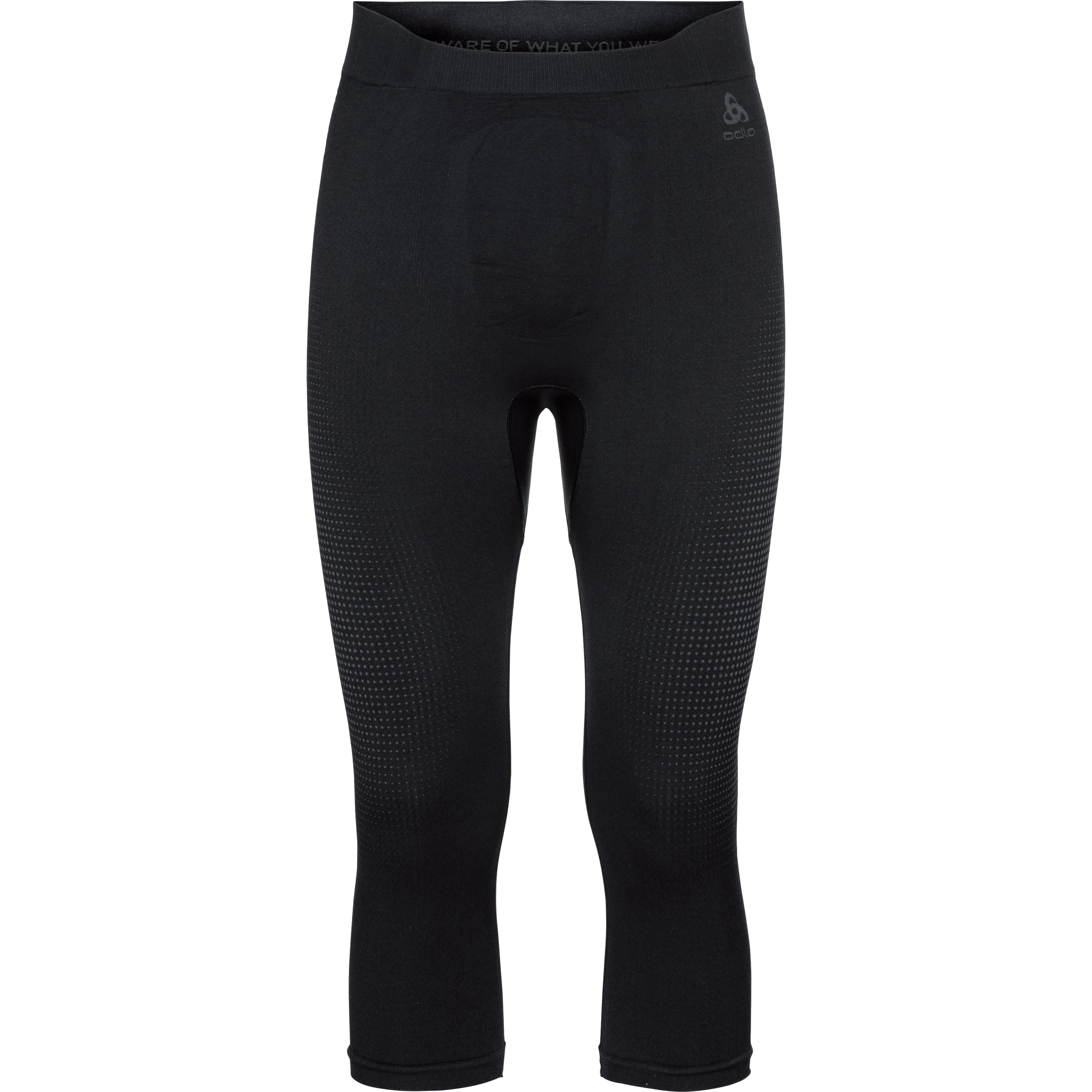 Odlo Performance Warm Eco Funktionshose 3/4 schwarz M - Motorradbekleidung - Wetterschutzkleidung