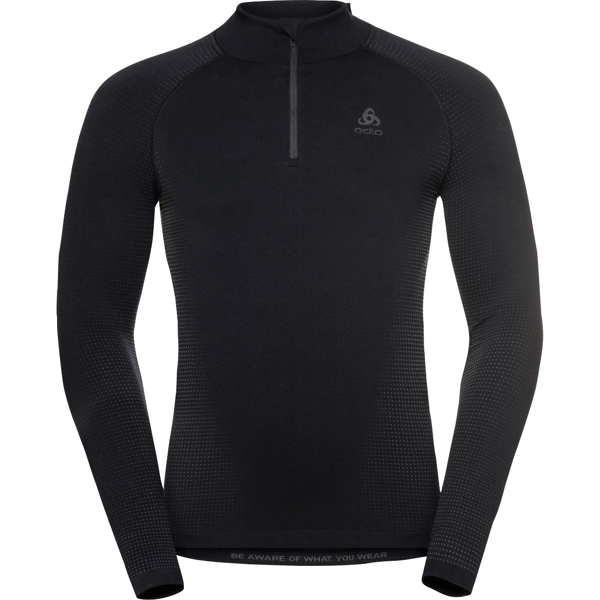 Odlo Turtle Neck Performa Langarmshirt mit Zipper dunkelgrau M - Motorradbekleidung - Wetterschutzkleidung