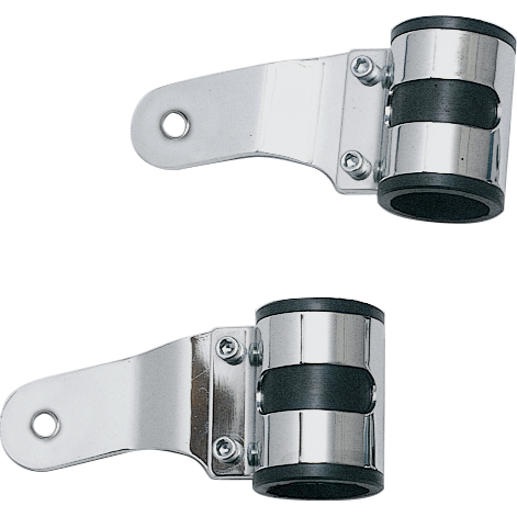 Paaschburg & Wunderlich Lampenhalter universal chrom für 38-42mm Gabel - Motorradteile & Ersatzteile - Beleuchtung