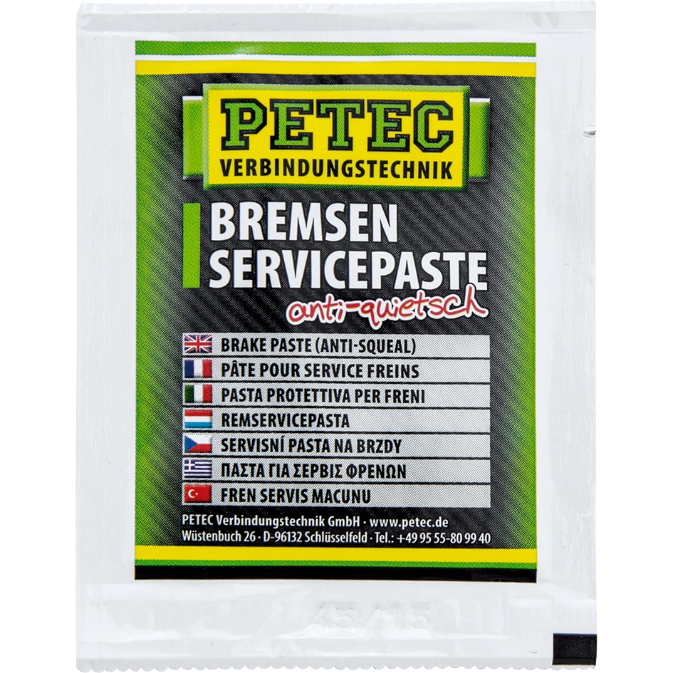 Petec Bremsen Servicepaste anti-quietsch 5g - Motorradzubehör - Öle & Schmiermittel