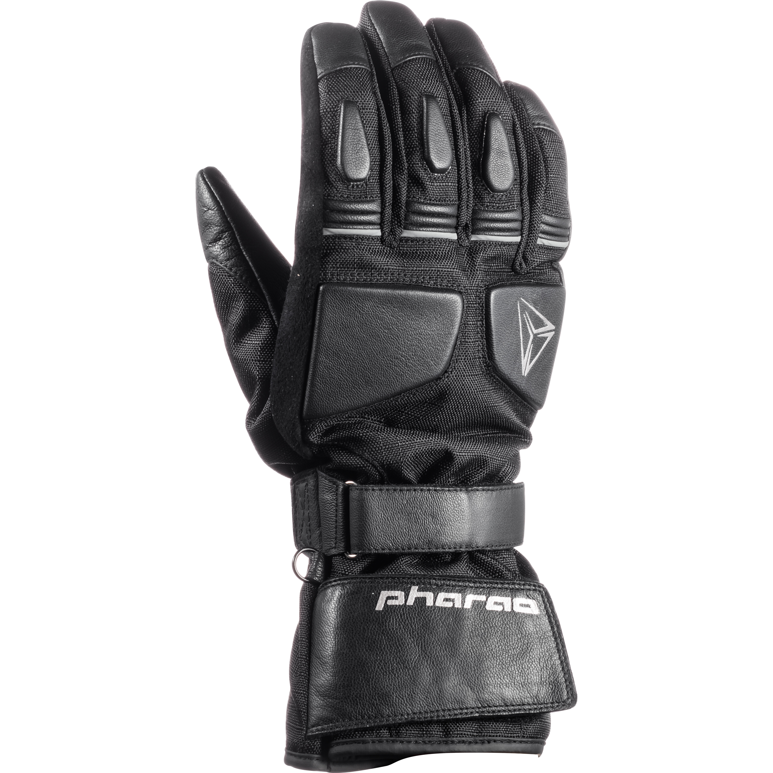 Pharao Alaska Winter Leder/Textilhandschuh lang schwarz 8 - Motorradbekleidung - Motorradhandschuhe