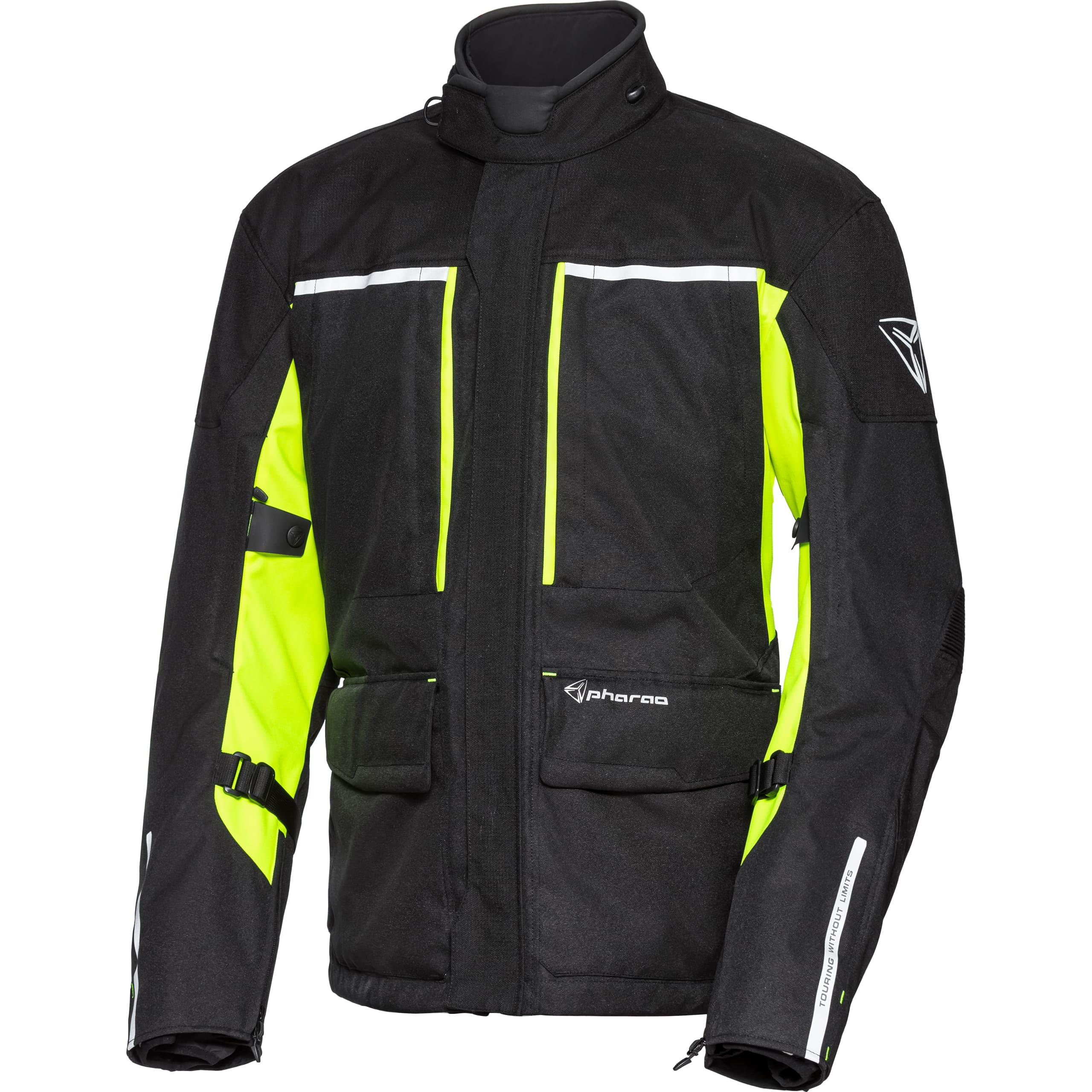Pharao Cedar WP Textiljacke schwarz/gelb M - Motorradbekleidung - Motorradjacken