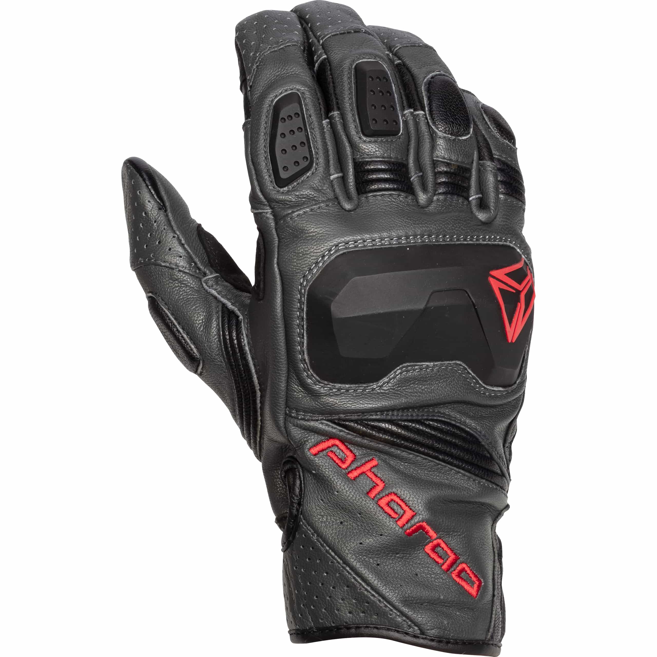 Pharao Columbia Breeze Lederhandschuh kurz rot 9 - Motorradbekleidung - Motorradhandschuhe