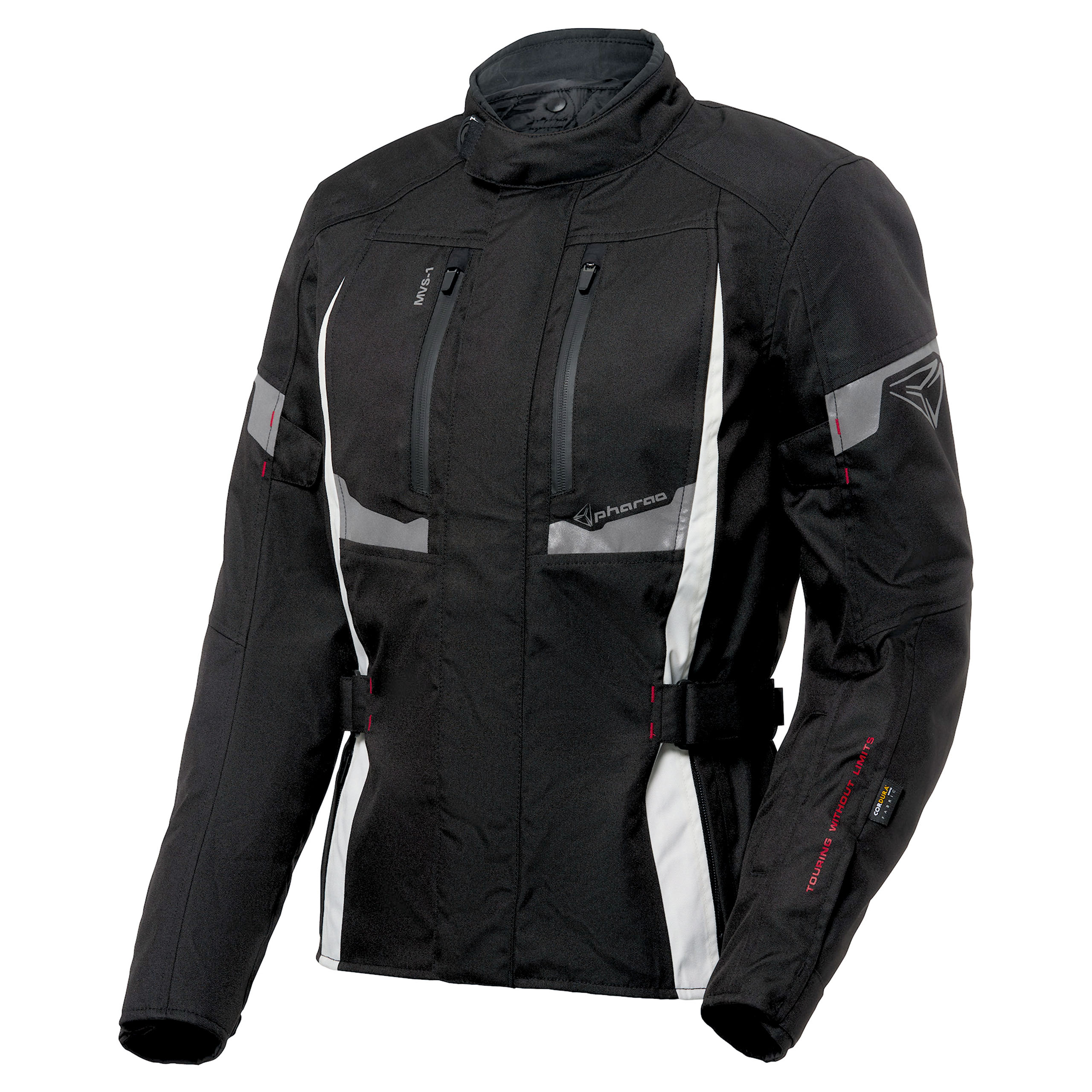 Pharao Faro WP Damen Textiljacke schwarz/weiß XXL - Motorradbekleidung - Motorradjacken