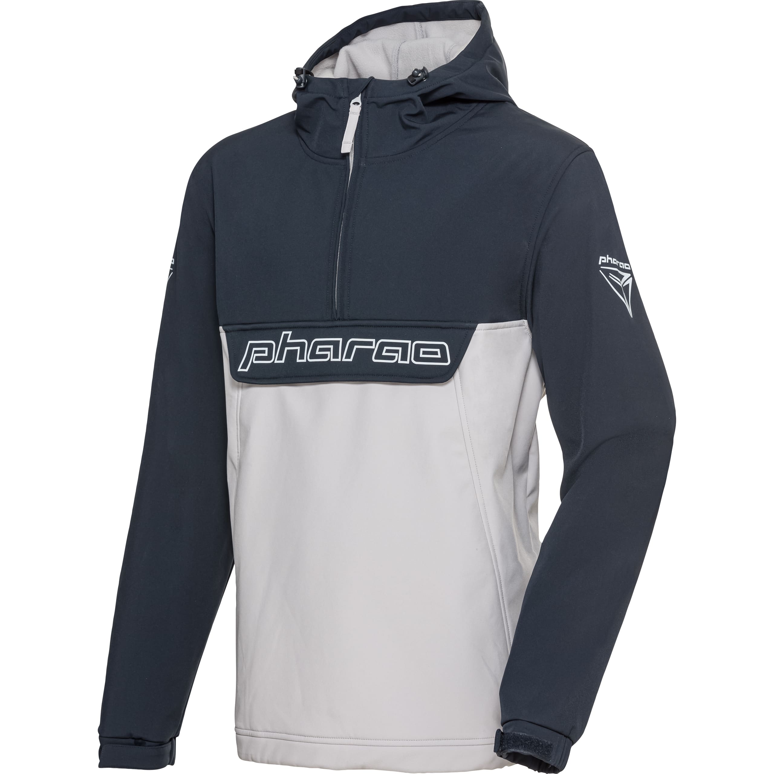 Pharao Finn Windbreaker Jacke hellgrau/blau M - Motorradbekleidung - Freizeitbekleidung