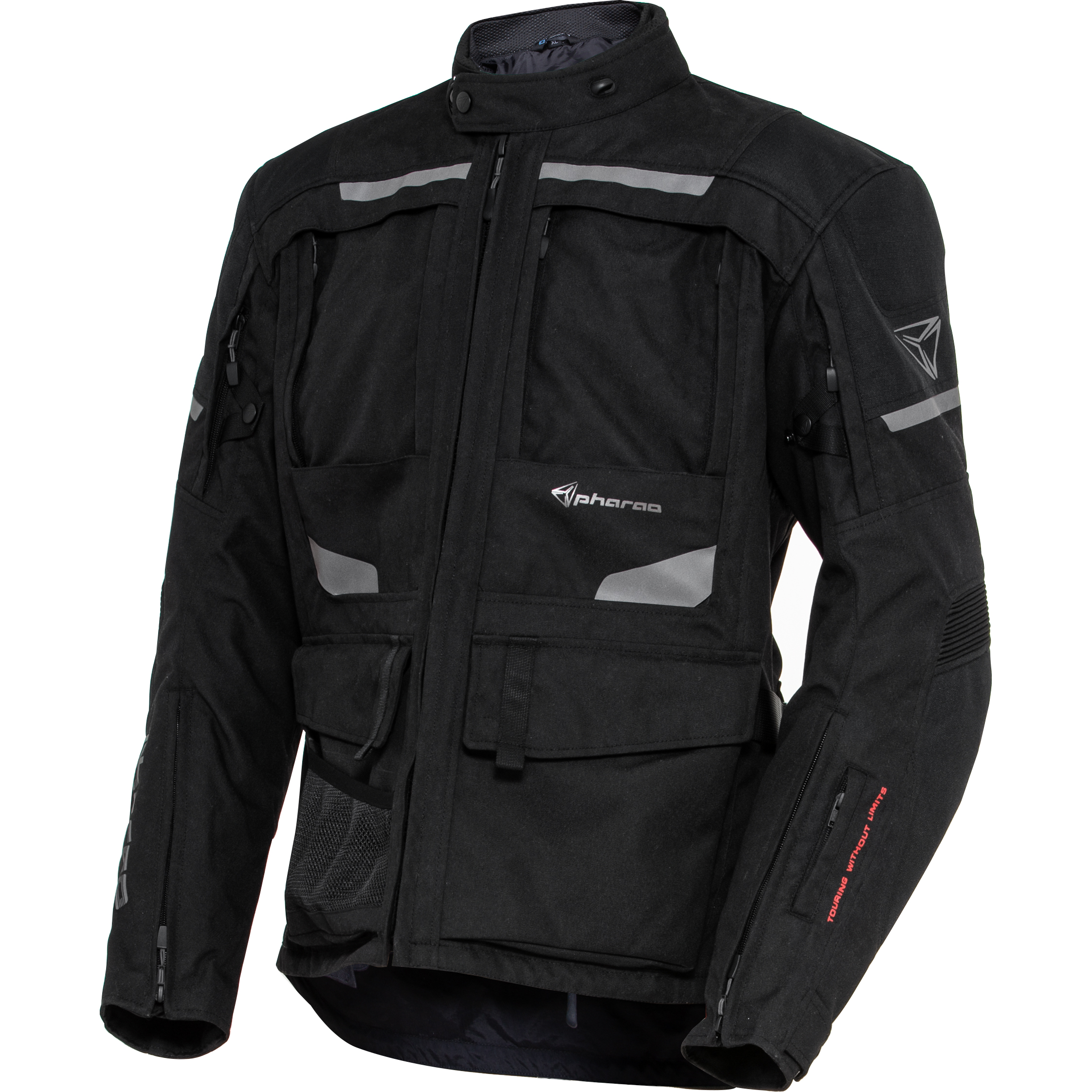 Pharao Kelo WP Adv. Textiljacke schwarz 3XL - Motorradbekleidung - Motorradjacken