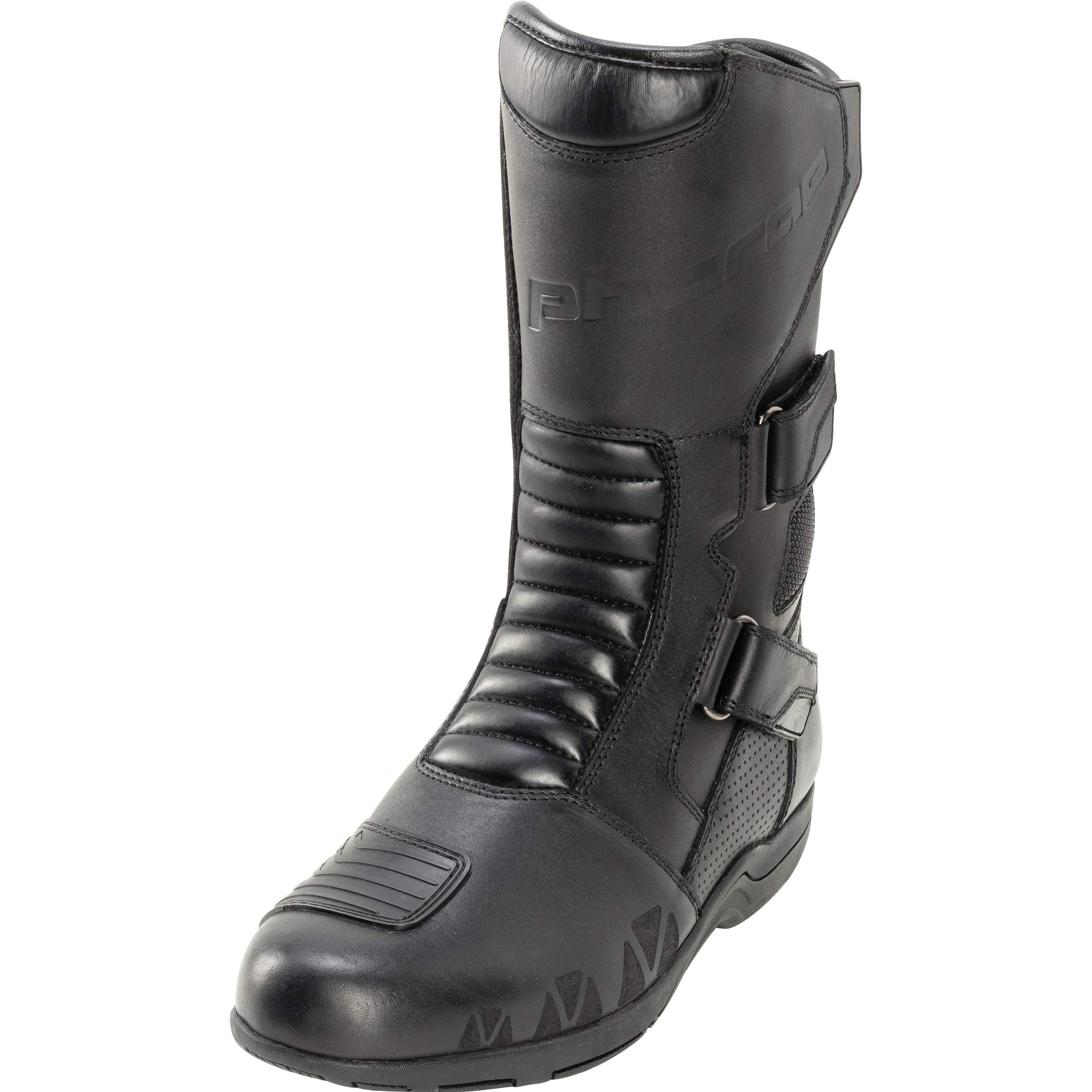 Pharao Lucania WP Motorradstiefel lang schwarz 45 - Motorradbekleidung - Motorradstiefel & Motorradschuhe