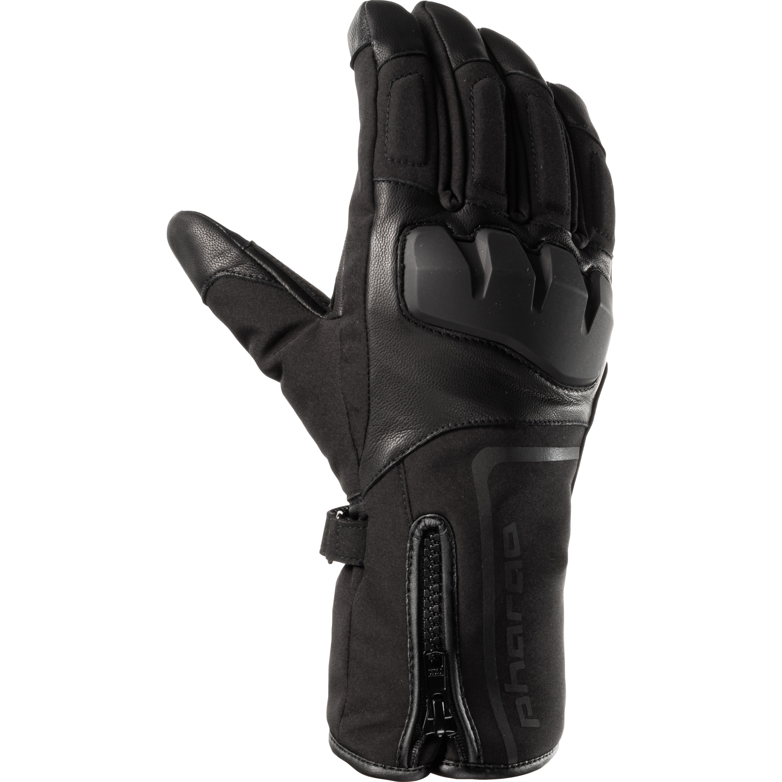Pharao Quebec WP Leder/Textilhandschuh lang schwarz 9 - Motorradbekleidung - Motorradhandschuhe