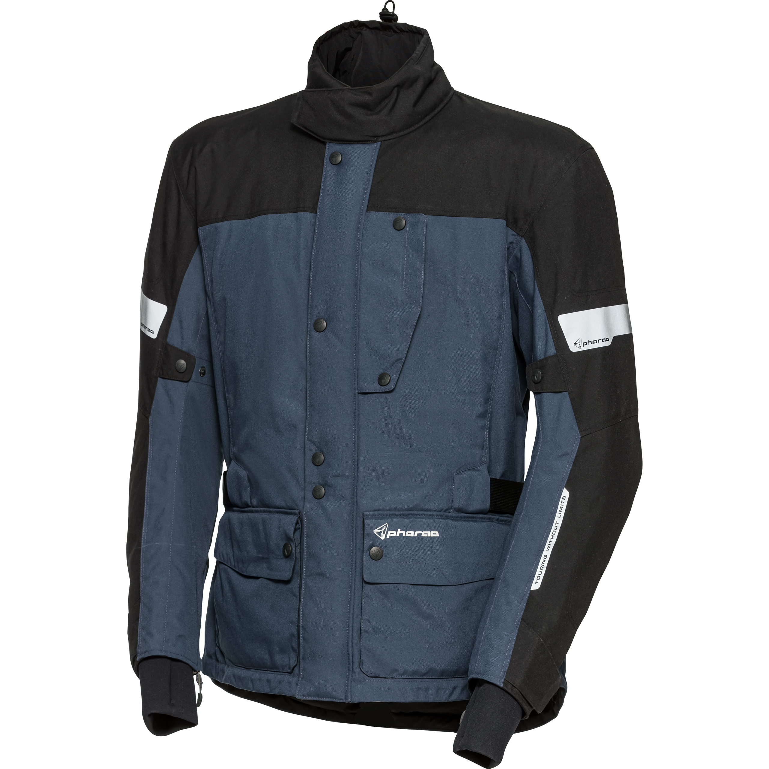 Pharao Snopa WP Thermojacke schwarz/blau XL - Motorradbekleidung - Motorradjacken