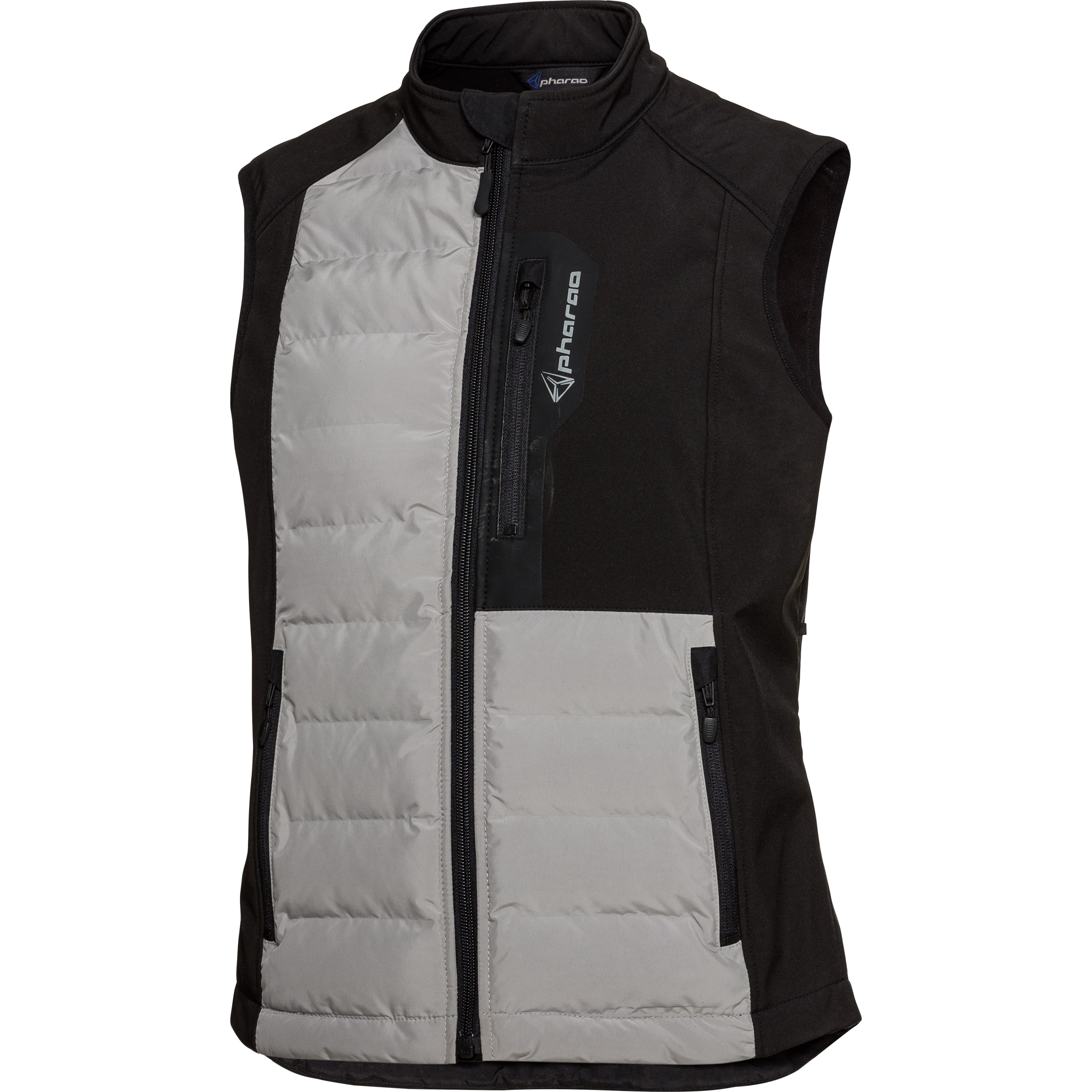 Pharao Tajo Damen Softshellweste schwarz/grau S - Motorradbekleidung - Freizeitbekleidung
