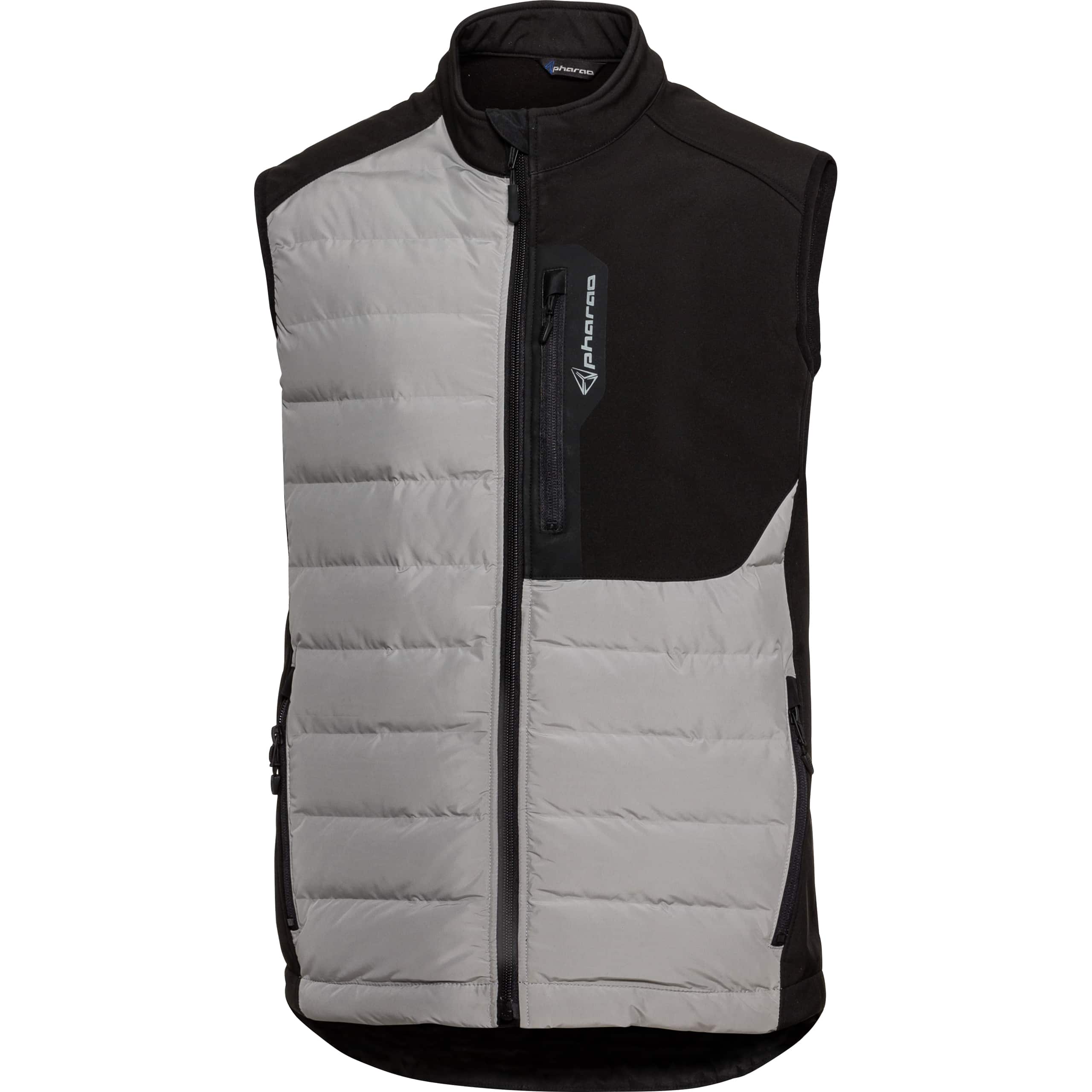 Pharao Tajo Softshellweste schwarz/grau 3XL - Motorradbekleidung - Freizeitbekleidung