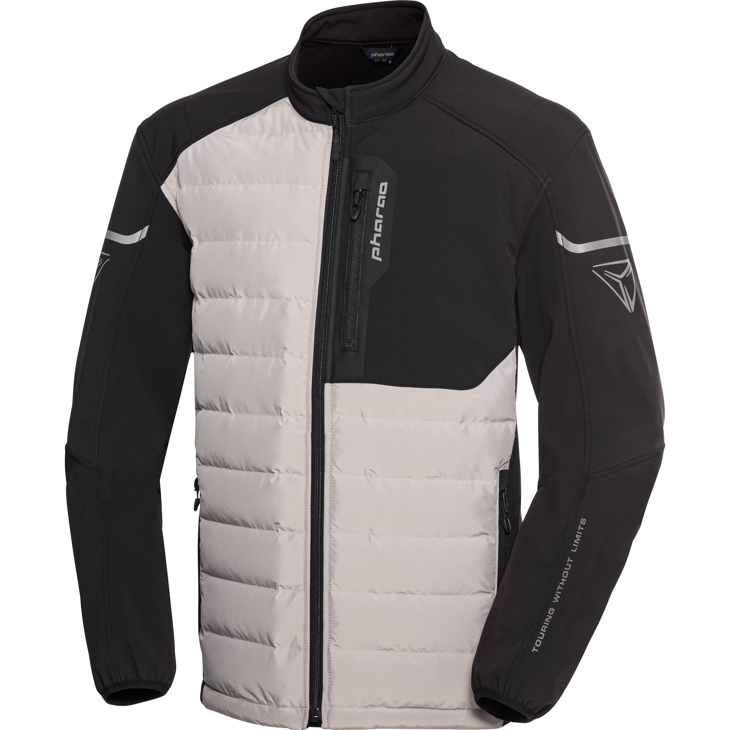 Pharao Treton + Steppjacke schwarz/beige 3XL - Motorradbekleidung - Motorradjacken