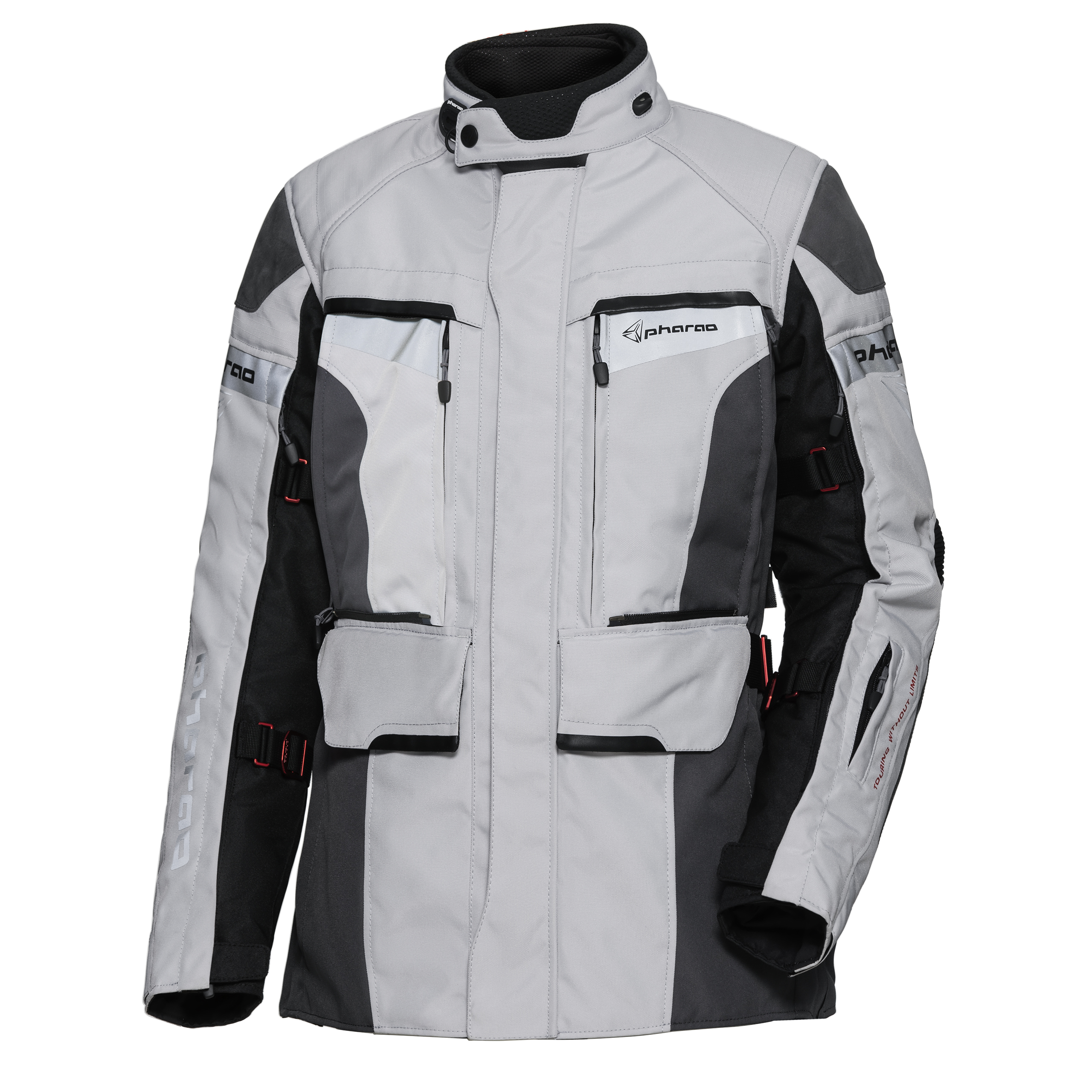Pharao Tura WP Adv. Damen Textil-/Lederjacke hellgrau S - Motorradbekleidung - Motorradjacken