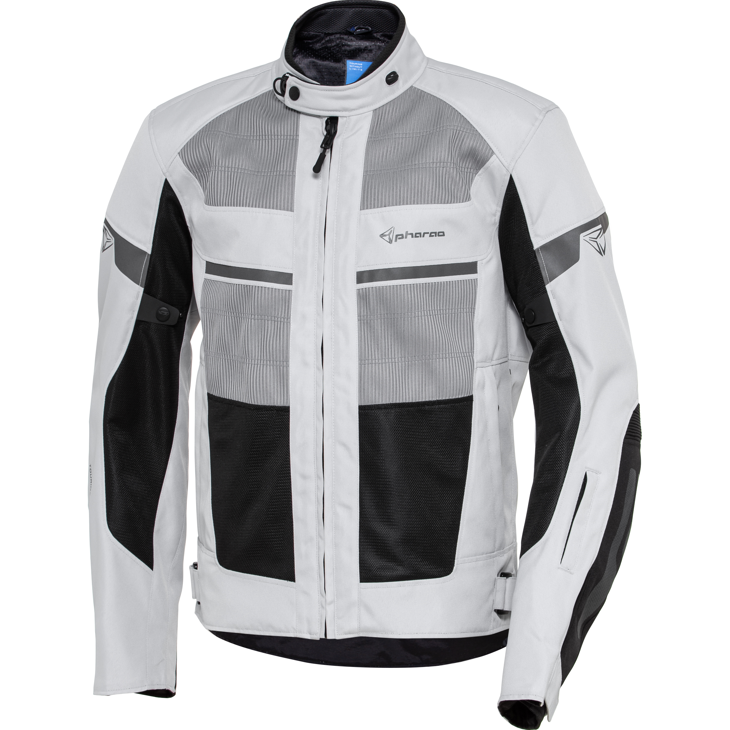 Pharao Vigo Air Textiljacke grau/schwarz XXL - Motorradbekleidung - Motorradjacken