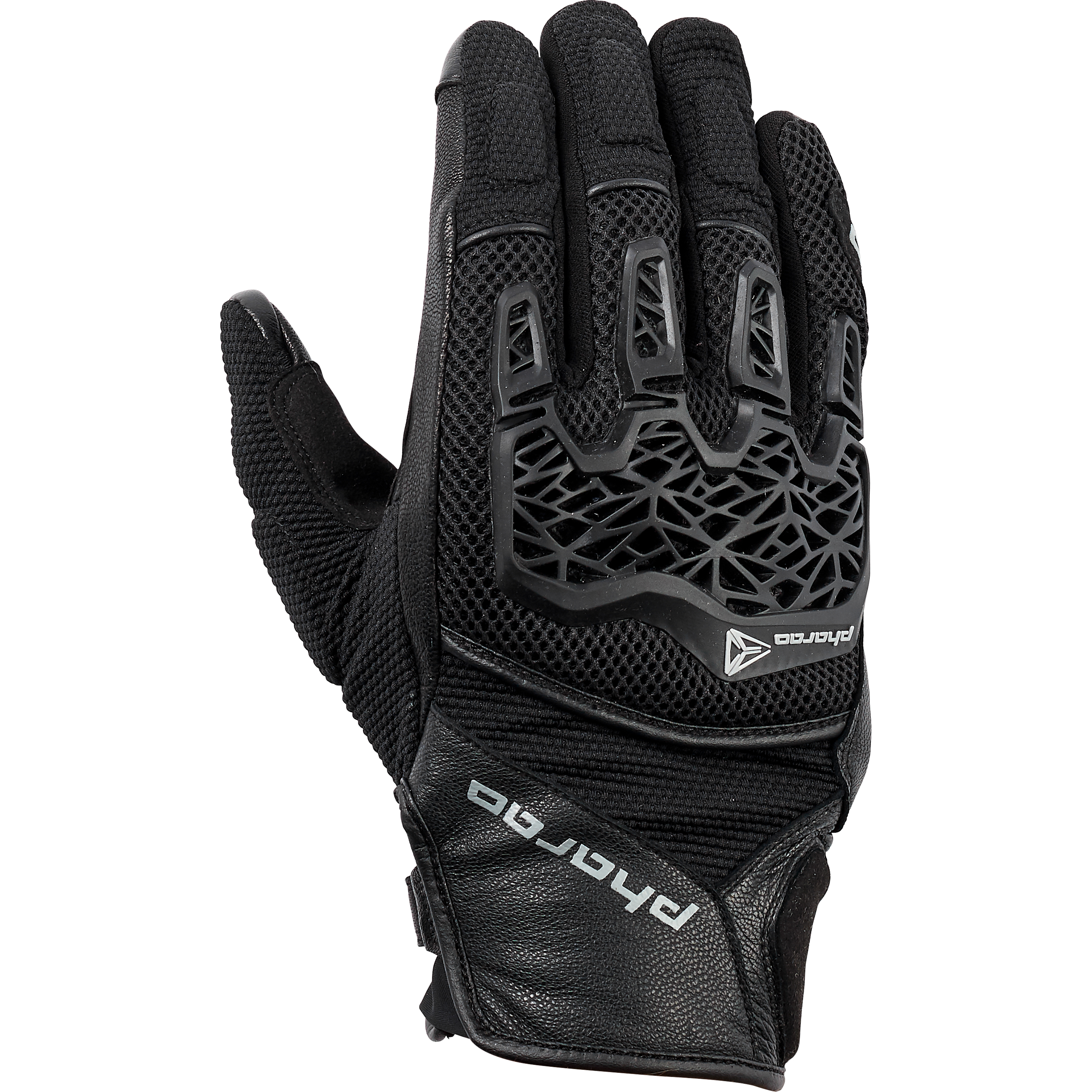 Pharao Yuma Air Leder-/Textilhandschuh kurz schwarz 8
