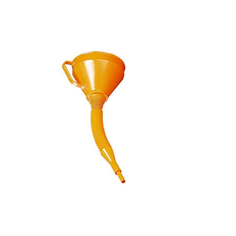 Pressol Trichter groß Ø160mm mit flexiblem Rohr orange - Motorradzubehör - Werkstattzubehör