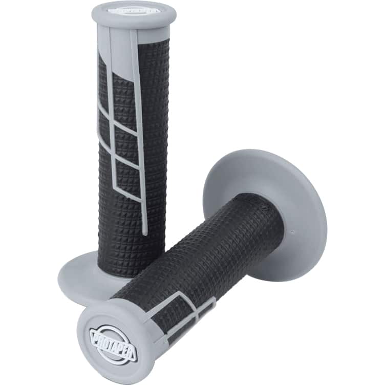 ProTaper Clamp-On Griffe Half Waffle grau/schwarz - Motorradteile & Ersatzteile - Lenker