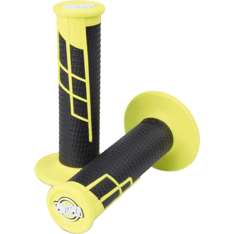 ProTaper Clamp-On Griffe Half Waffle neon gelb/schwarz - Motorradteile & Ersatzteile - Lenker