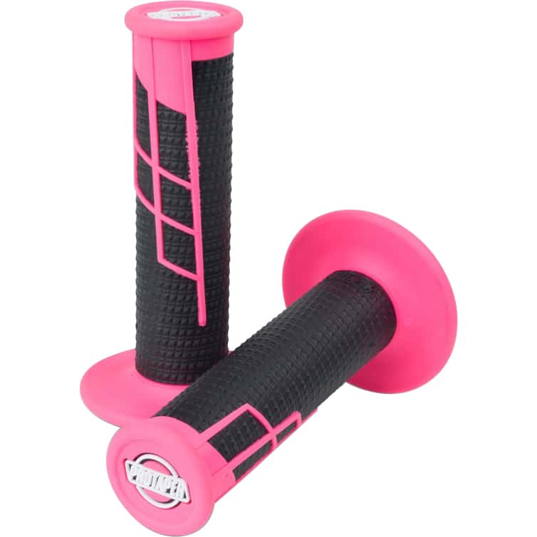 ProTaper Clamp-On Griffe Half Waffle neon pink/schwarz - Motorradteile & Ersatzteile - Lenker