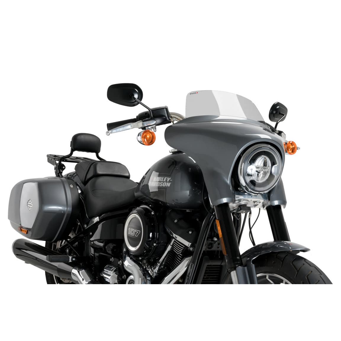 Puig Sportscheibe High-Road getönt für Harley-Davidson Sport Glid - Motorradteile & Ersatzteile - Anbauteile