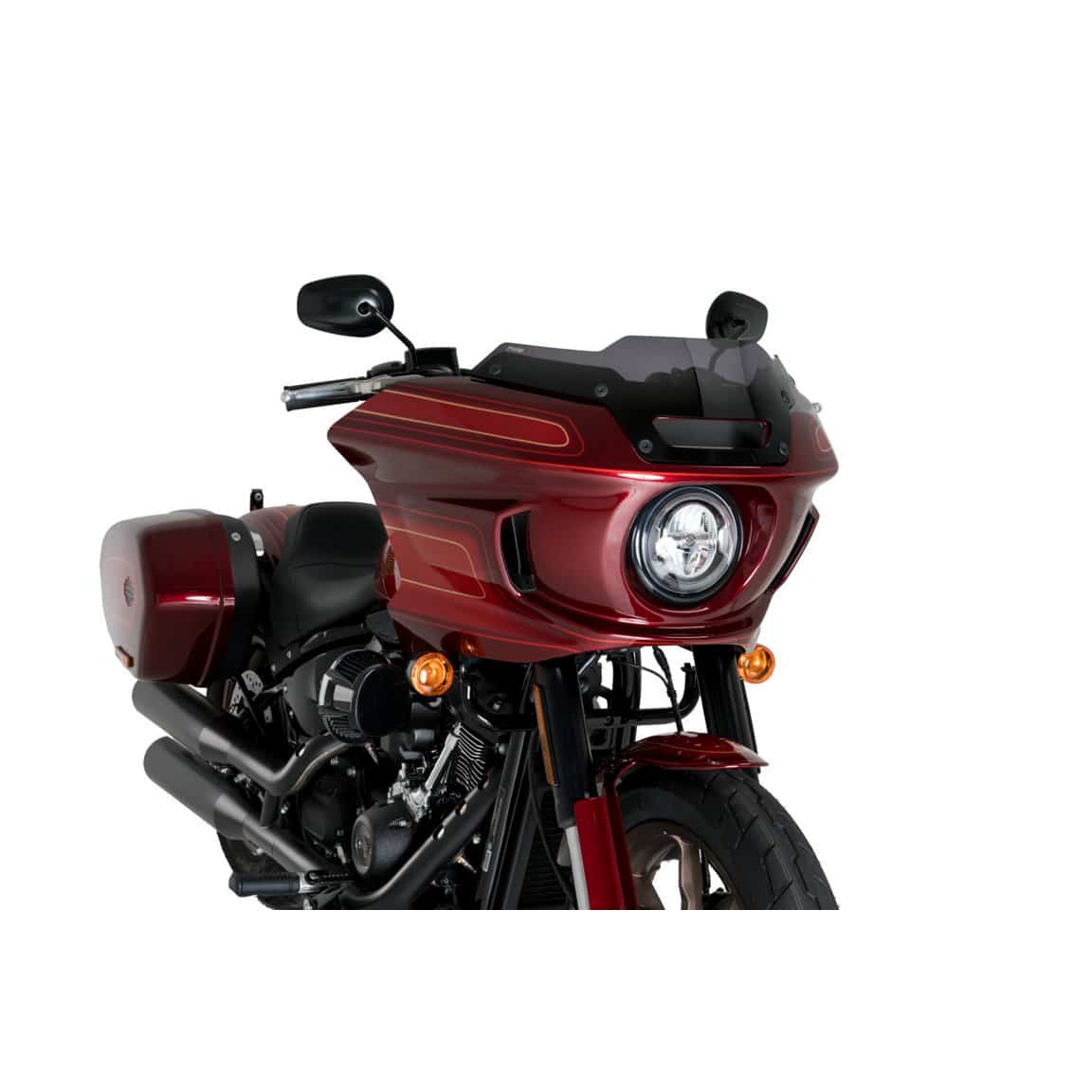 Puig Sportscheibe High-Road stark getönt für Harley-Davidson Low - Motorradteile & Ersatzteile - Anbauteile