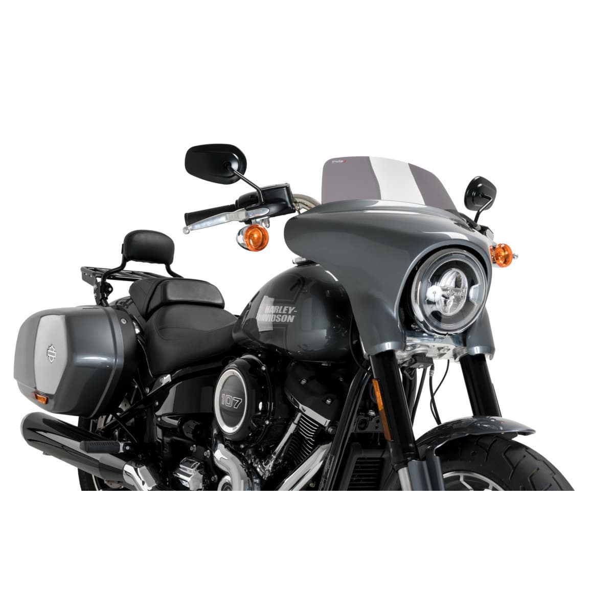 Puig Sportscheibe High-Road stark getönt für Harley-Davidson Spor - Motorradteile & Ersatzteile - Anbauteile