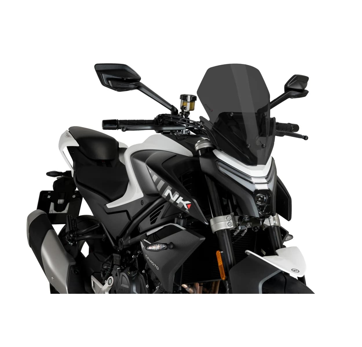 Puig Verkleidungsscheibe Sport stark getönt für CF Moto 450 NK - Motorradteile & Ersatzteile - Anbauteile