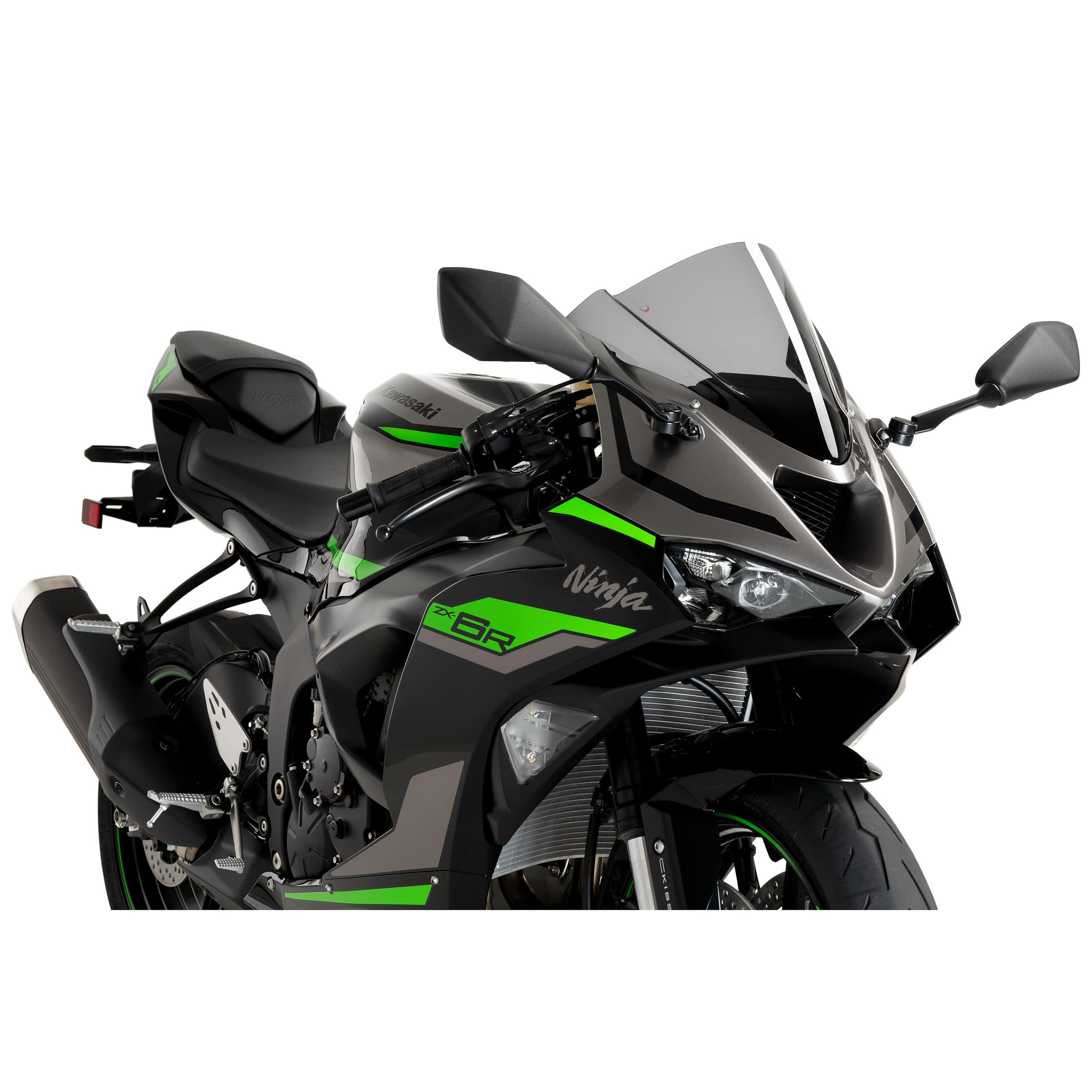 Puig Verkleidungsscheibe Z-Racer getönt für Kawasaki ZX-6 R 2024- - Motorradteile & Ersatzteile - Anbauteile