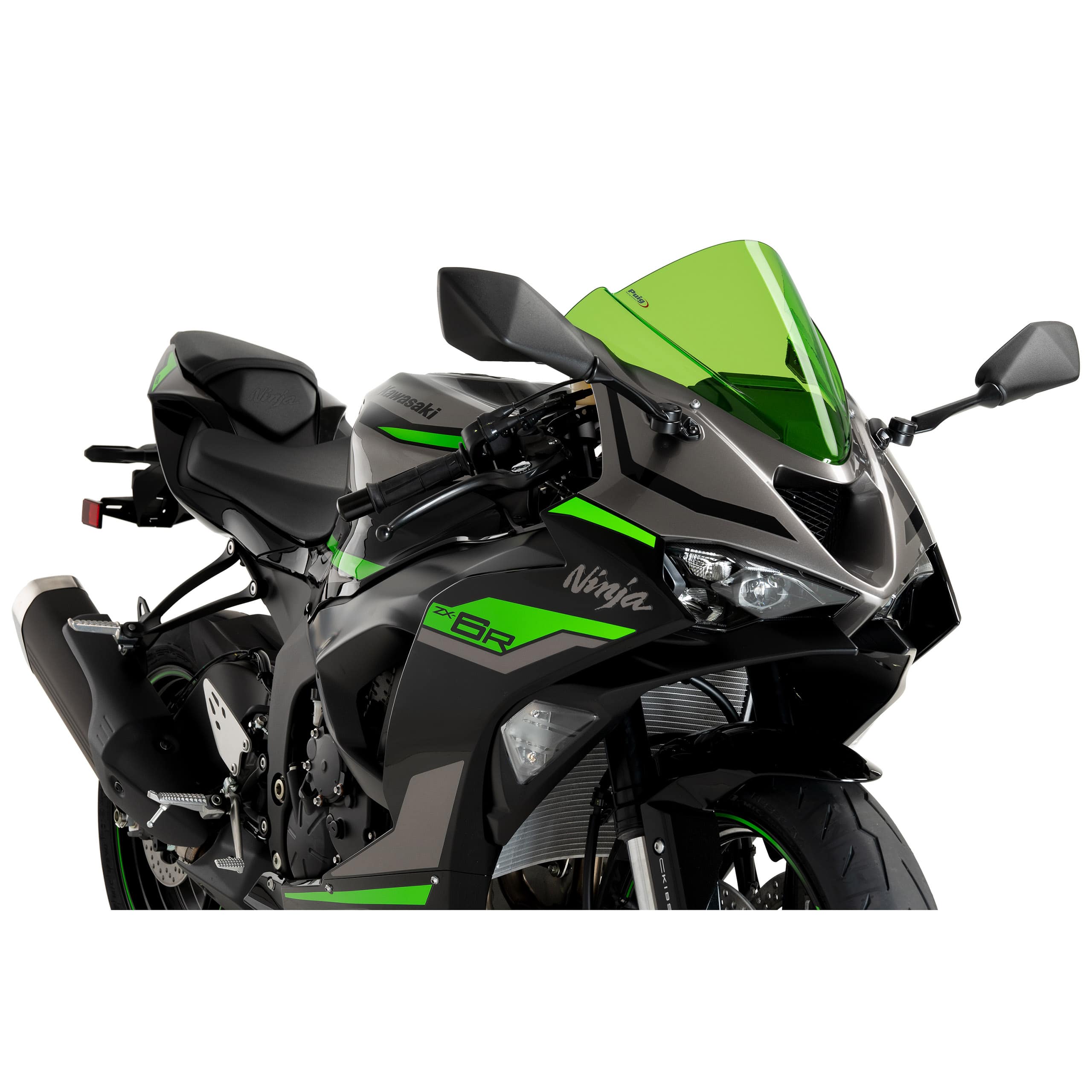 Puig Verkleidungsscheibe Z-Racer grün für Kawasaki ZX-6 R 2024- - Motorradteile & Ersatzteile - Anbauteile
