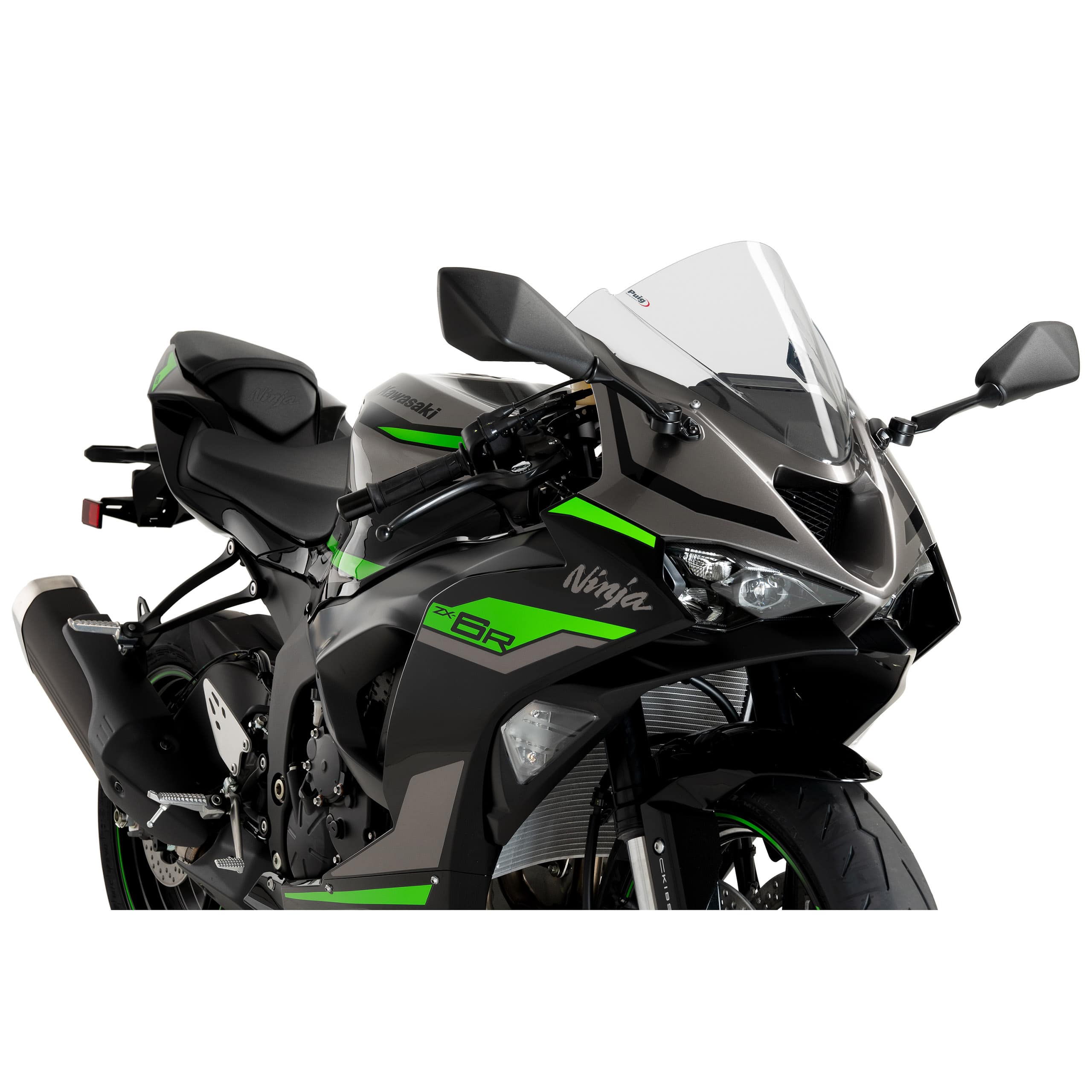 Puig Verkleidungsscheibe Z-Racer klar für Kawasaki ZX-6 R 2024- - Motorradteile & Ersatzteile - Anbauteile