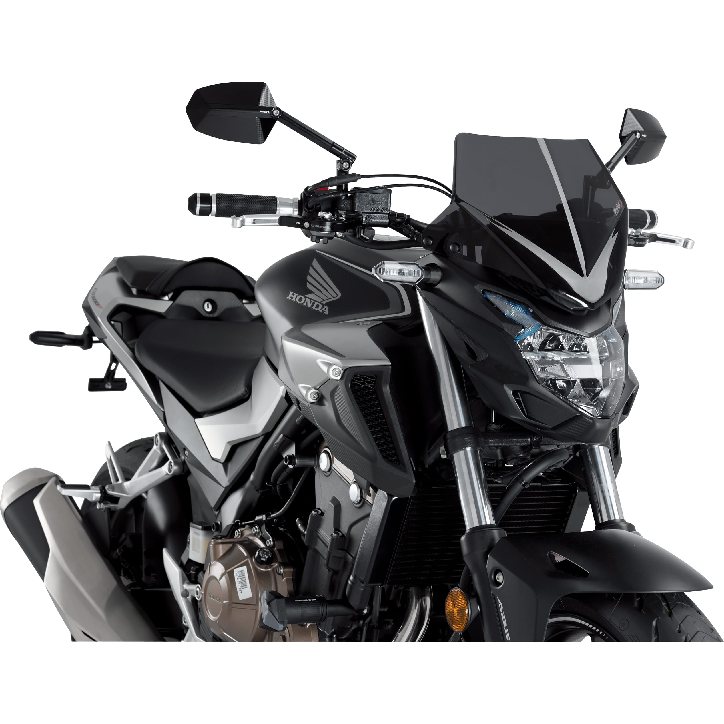 Puig Windschutzscheibe NG Sport dunkel getönt für CB 500 F 2016- - Motorradteile & Ersatzteile - Anbauteile