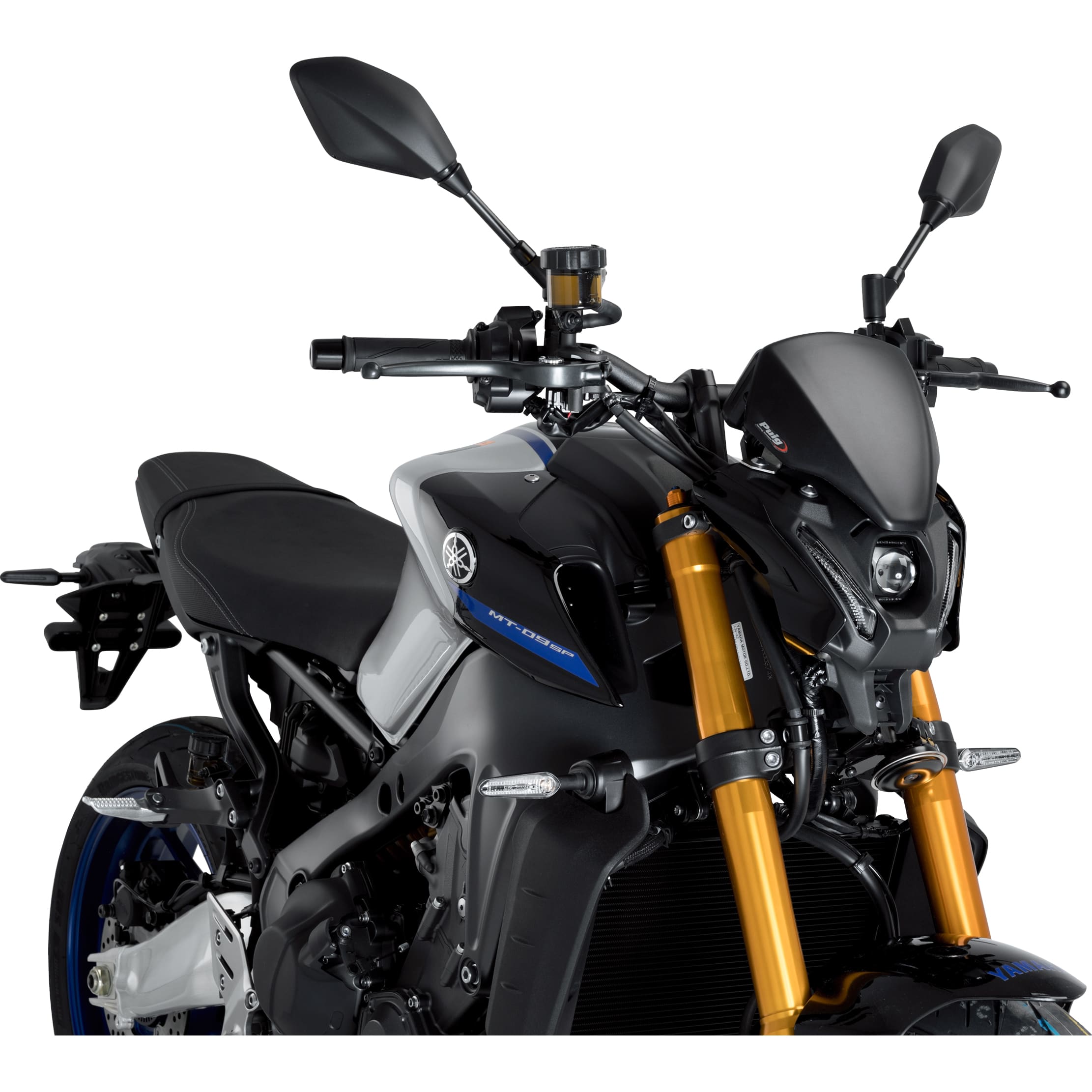 Puig Windschutzscheibe NG Sport+ matt schwarz für MT-09 /SP 2021- - Motorradteile & Ersatzteile - Anbauteile