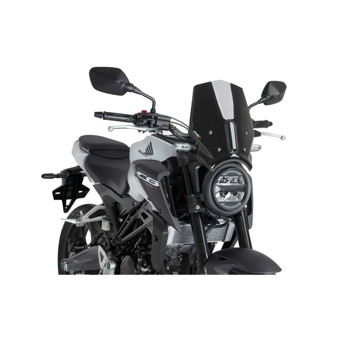 Puig Windschutzscheibe NG Sport schwarz für CB 125/300 R 2024- - Motorradteile & Ersatzteile - Anbauteile