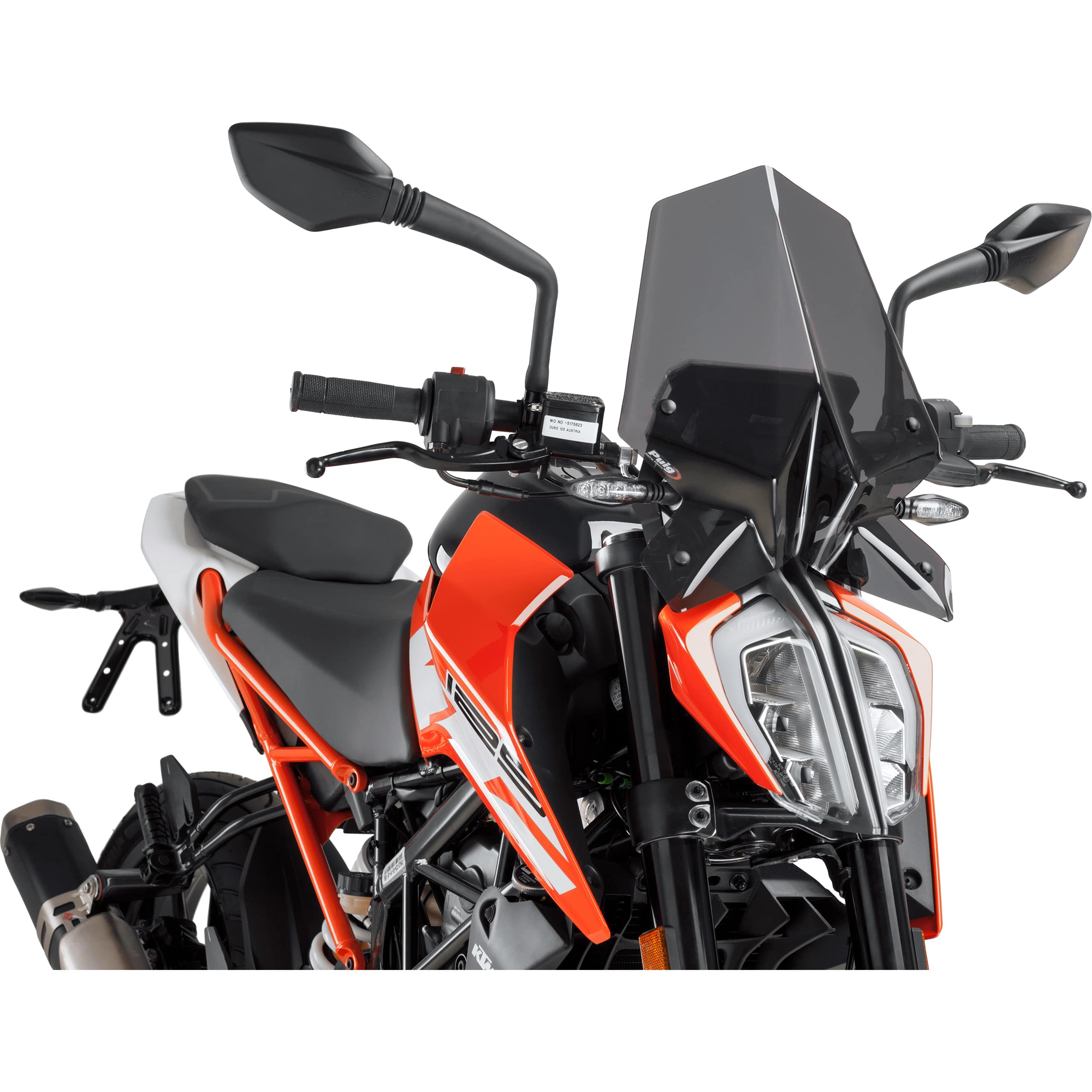 Puig Windschutzscheibe NG Sport stark getönt für Duke 125-390 17- - Motorradteile & Ersatzteile - Anbauteile
