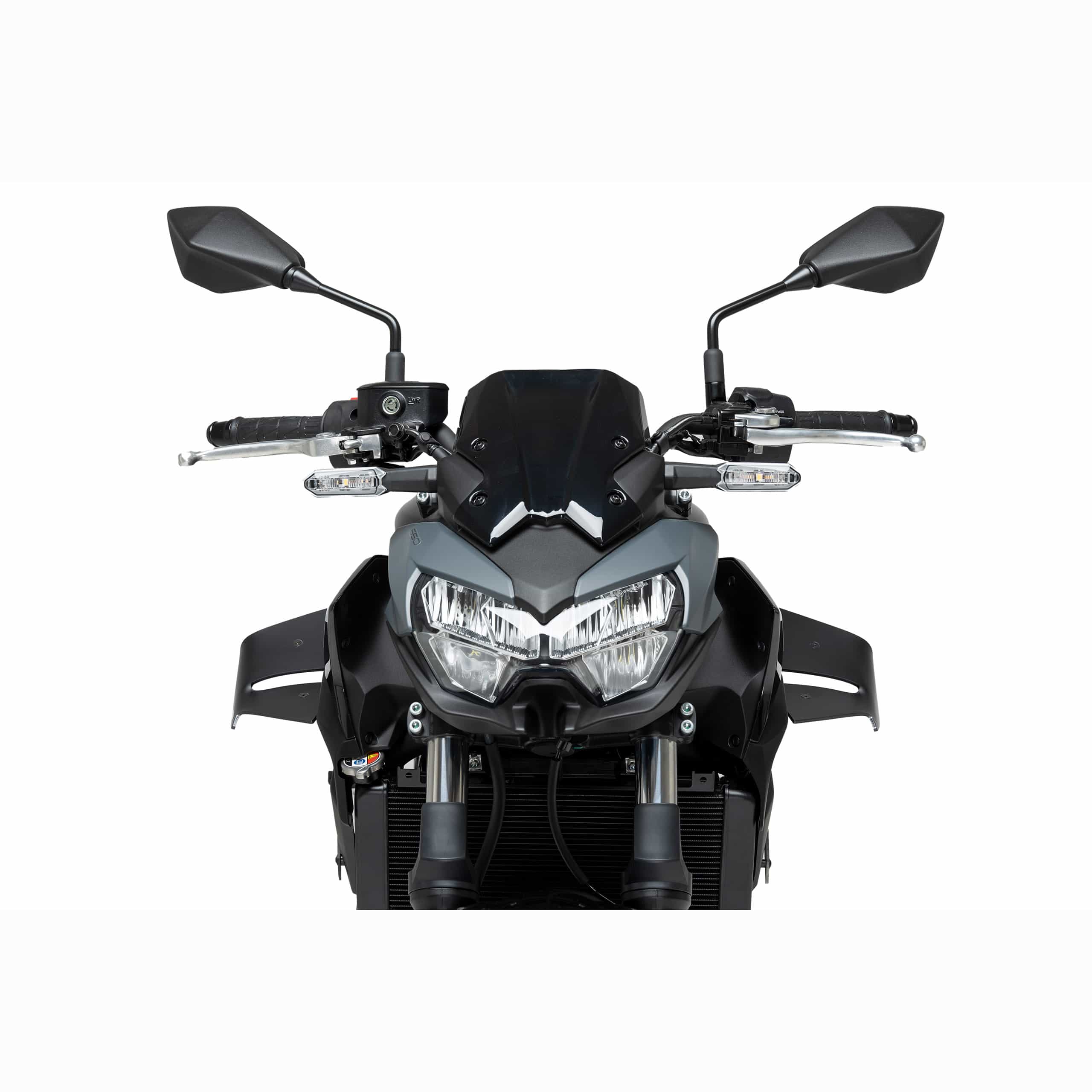 Puig Winglets side mattschwarz für Kawasaki Z 650 2020-2025 - Motorradteile & Ersatzteile - Verkleidungen & Abdeckungen