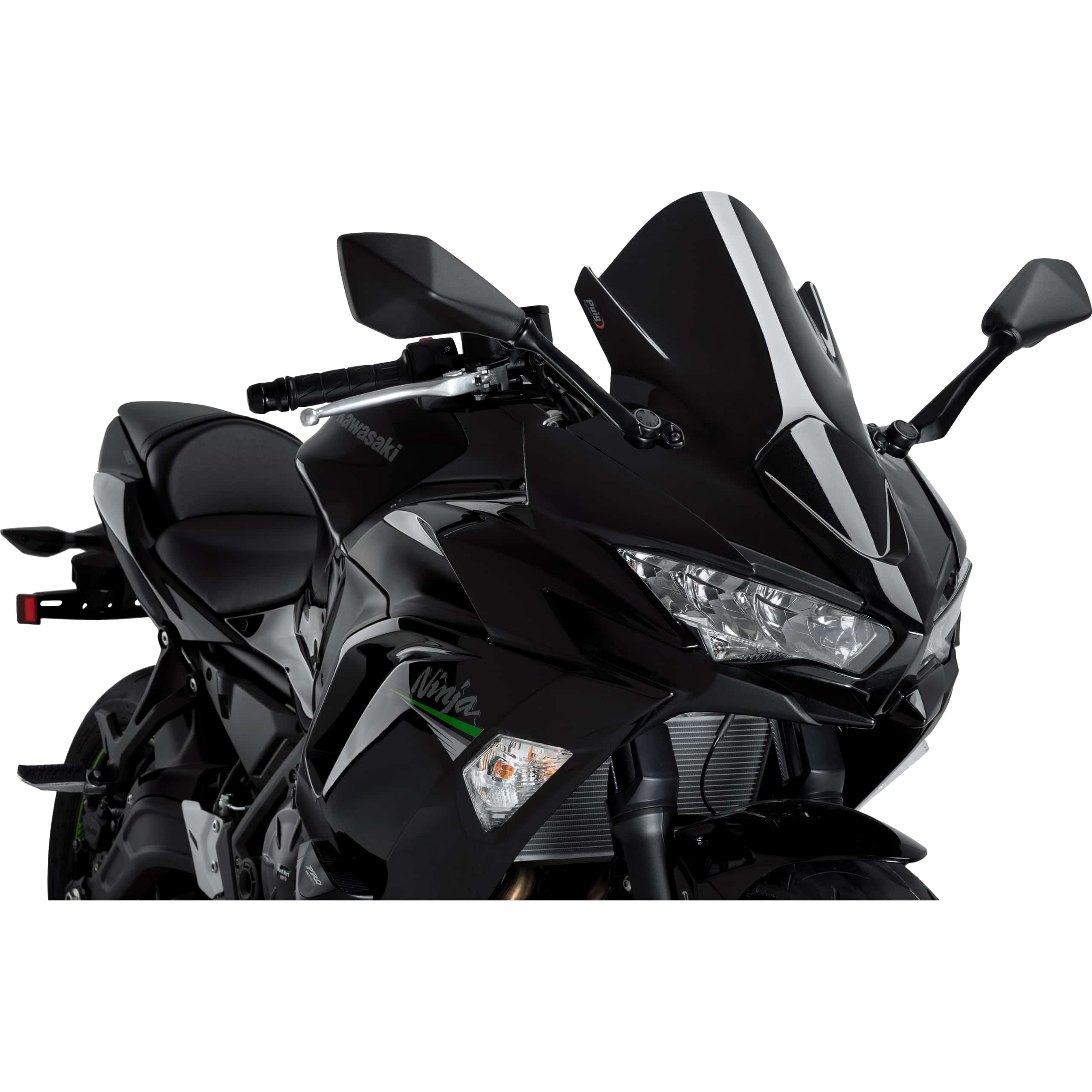 Puig Z-Racer Scheibe schwarz für Kawasaki Ninja 650 2020- - Motorradteile & Ersatzteile - Anbauteile