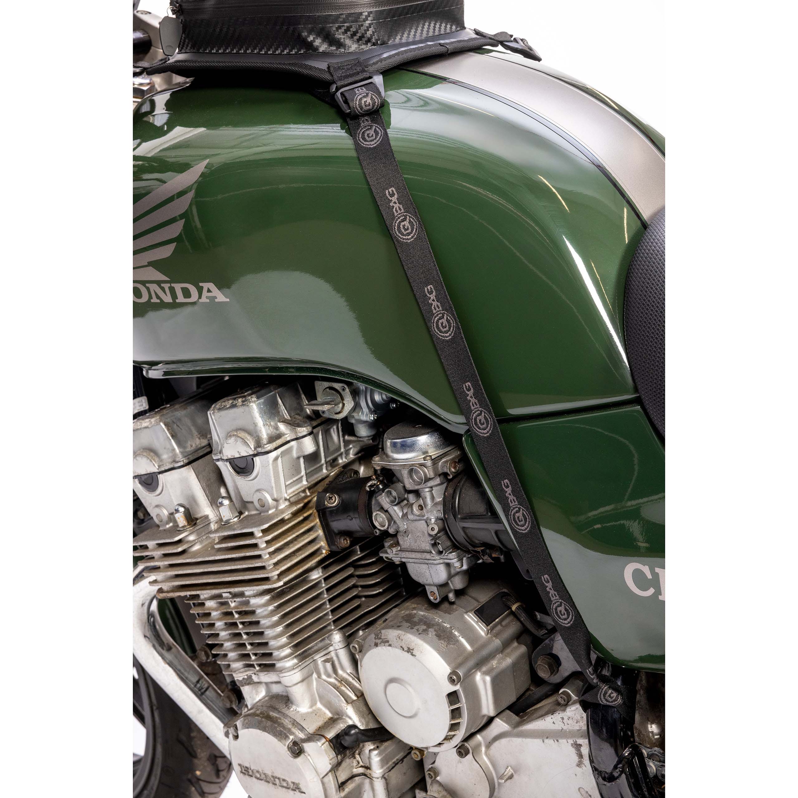 QBag 4er Set Schlaufengurt mit Haken zur Gepäckbefestigung - Motorradzubehör - Motorradgepäck